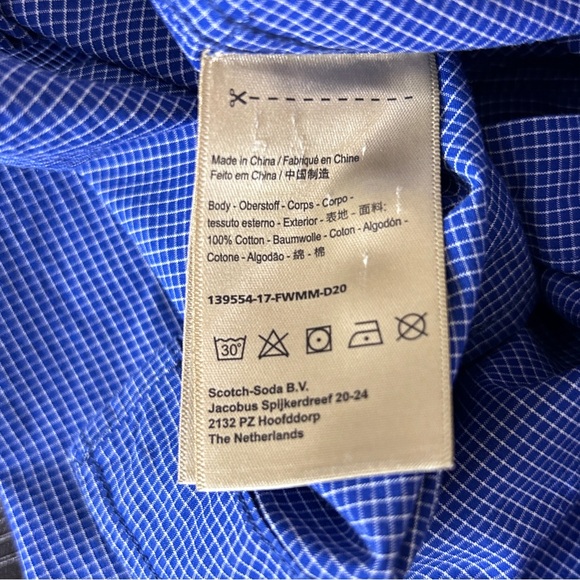 SCOTCH & SODA Men Regular Fit Shirt Size Large - Picture 9 of 9